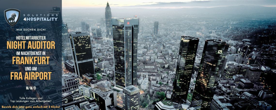 Night Auditoren in FRANKFURT AM MAIN und am FRANKFURT AIRPORT (m/w/d), 1. Bild